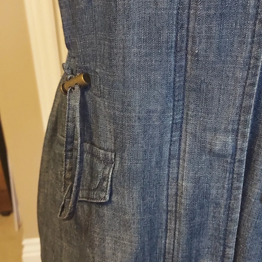 Maison Jules Denim Jean Vest Size M Utility Vest